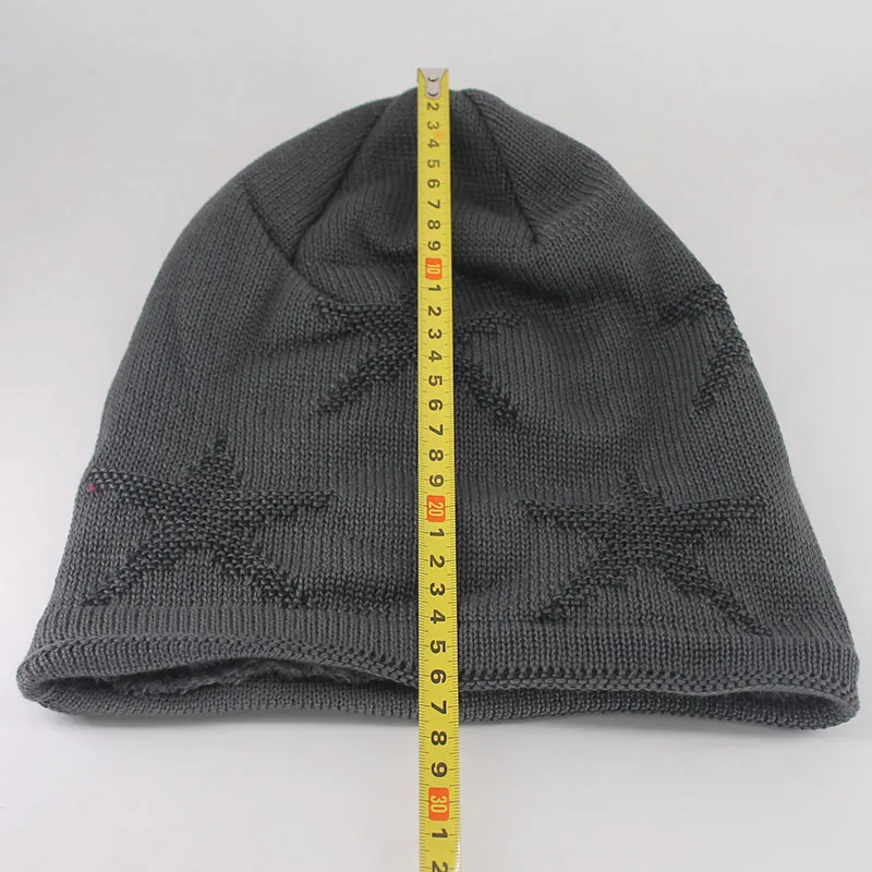 New Fashion Winter Adult Men Beanies Skullies Warm Casual Knit Hat Snow Big Star Women Hats Cap Soft Solid Male Outdoor Gorras