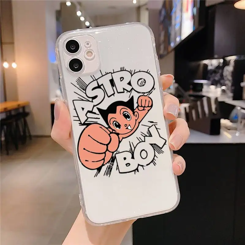 Japanese Astro Boy AstroBoy Phone Case For iPhone 11 12 pro max 13 mini X XS MAX 6s 7 8 Plus XR Clear funda Capa