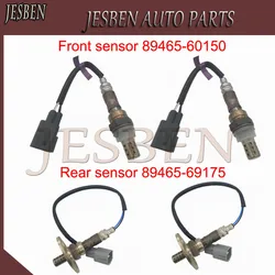 Sensor de oxígeno con sonda Lambda para coche, accesorio de medición de O2 delantero y trasero para Toyota Land Cruiser 89465 Lexus LX470 4.7L 60150-89465 2UZFE, 69175-100, 2002-2007, 4 unidades