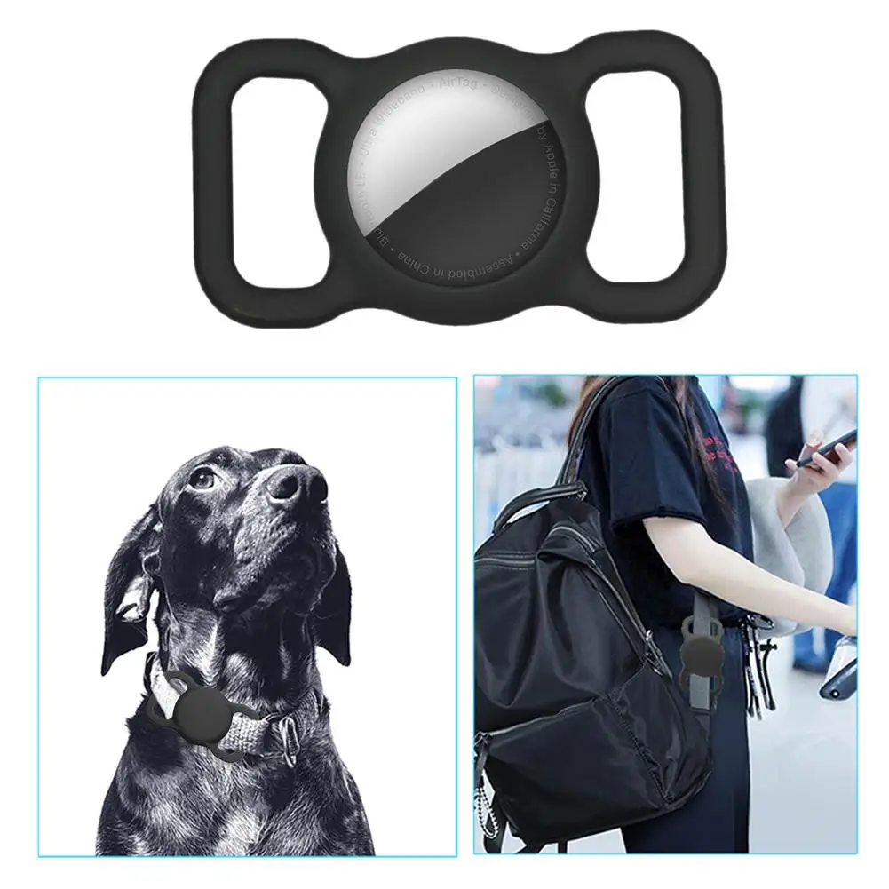 Protective Airtag Case For Airtags Tracking Silicone Case For Pet Dog Cat Soft Anti-loss For Apple Airtags Cover Drop Shipping