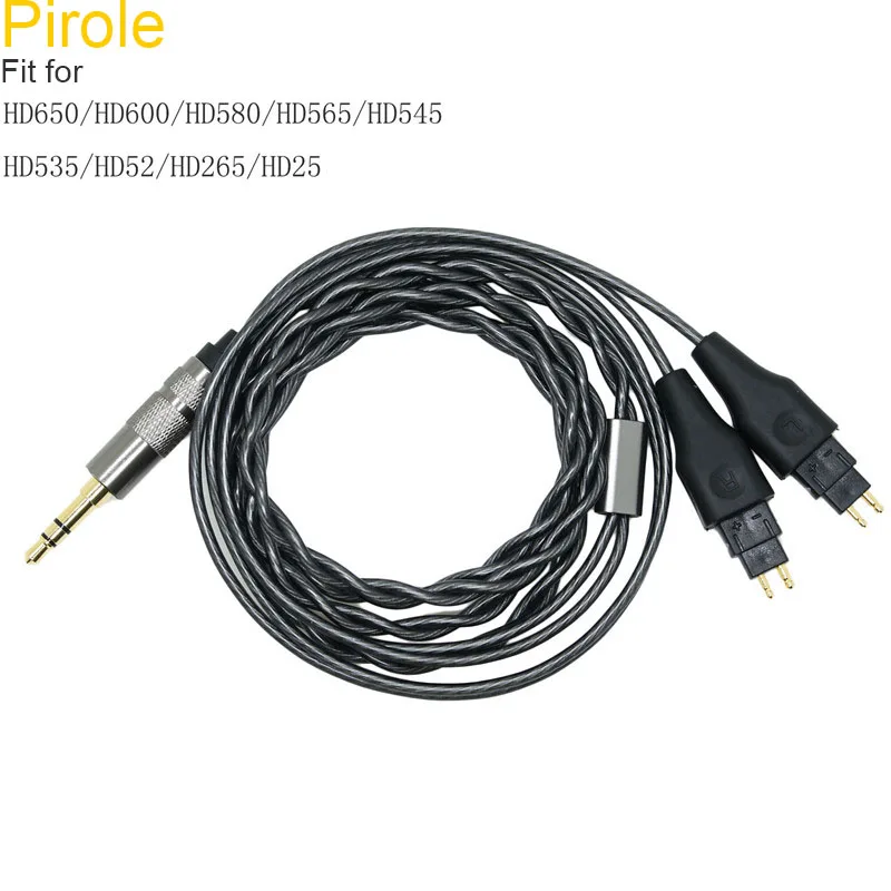 Fit for Sennheiser HD414 HD650 HD600 HD580 HD565 HD545 HD535 HD525 HD265 HD25 Headphone Cable