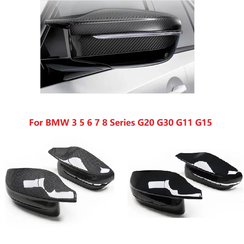 

Carbon Fiber Ox Horn Mirror Cover Fit For BMW 3 Series G20 4 Series G22 5 Series G30 G38 6 Series GT G32 7 Series G11