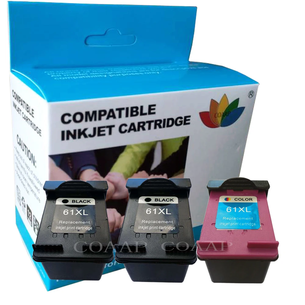 3PACK Ink Cartridge for Compatible HP 61XL Deskjet 1510 2540 2545 1512 2510 1000 3512 3510 1010 1050