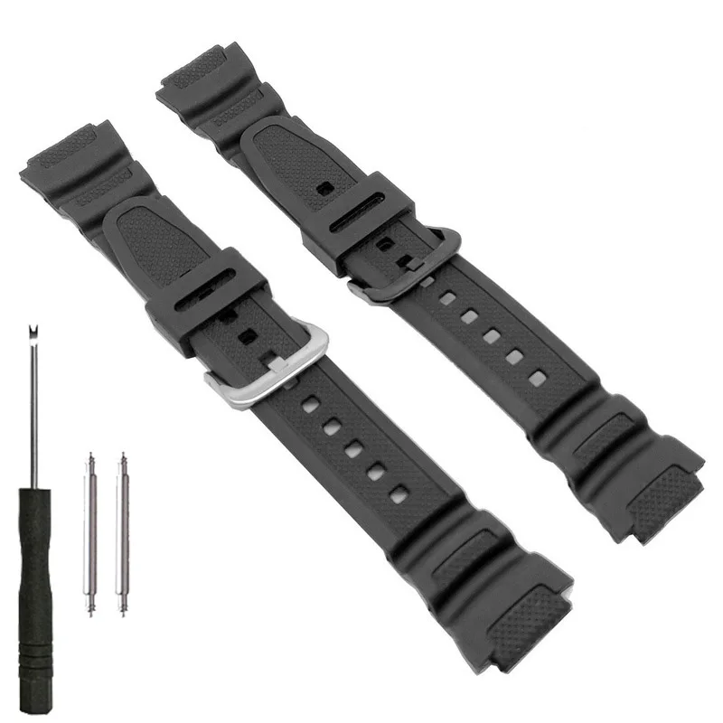 PU Rubber Watch Band for Casio AE-1000W AE-1200WH AQ-S810W SGW-400H SGW-300H W217H W800H Strap G-Shock Bracelet