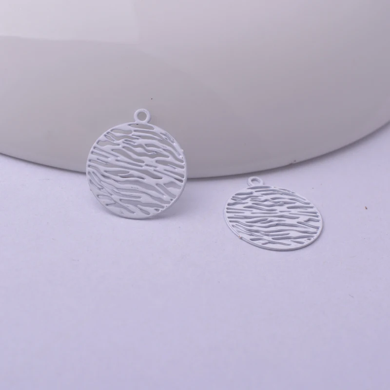 100 Stück AC4084 13*15mm Kleine Dekorative Muster-Anhänger für DIY-Ohrringe und Schmuckzubehör – Detail 7