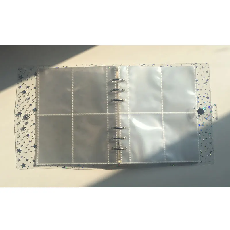 Yiwi Transparent Star Soft PVC Portable Photo Album Jelly Color Album for Mini & Name Card Album De Photos