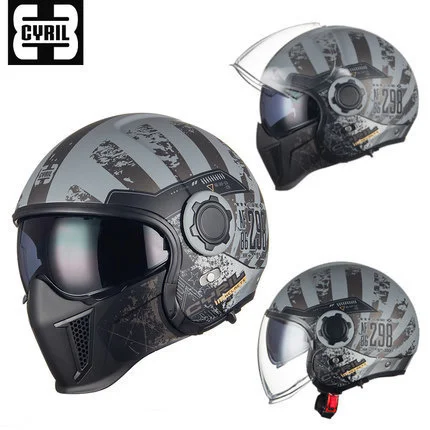 

DOT ECE Certification Open Full Face Motorcycle Helmet Modular Dual Visors Double Lens Motorcross Helmet Motocross Helmet