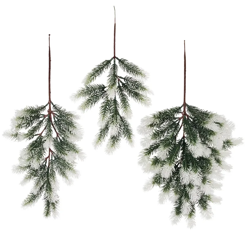 Artificial Plastic Plants Christmas Garland Pine Tree Rattan Hanging Wall Vine New Year Party Garden Wedding Room Home DIY Decor