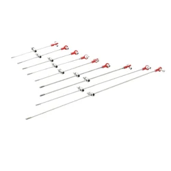 2PCS RC Boat M3 Servo Linkage Pushrod Kit L100-300m Stainless Steel Pull Rod with 3mm Positioning Bean Stoppers Metal Ball Joint