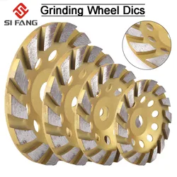 100/125/150/180mm Diamond Grinding Wheel Disc Wood Carving Disc Bowl Shape Grinding Cup Concrete Granite Cutting Disc Power Tool