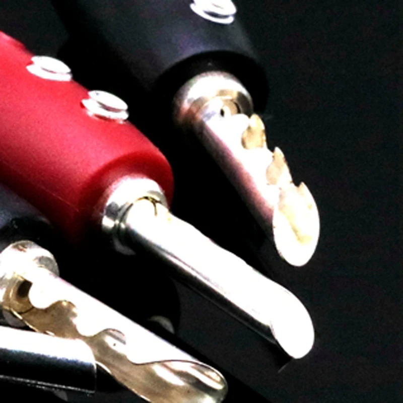 Hifi 4Ps AQ Colokan Konektor Pisang BFA Berlapis Perak 5Mm untuk Kabel Speaker Pemutar CD AMP Audio Hifi