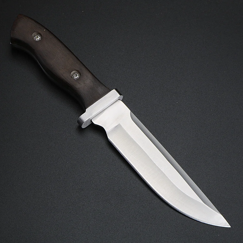 XUAN FENG Outdoor Knife Camping High Hardness Survival Knife Handmade Hunting Straight Knife Tactical Cold Weapon Knife