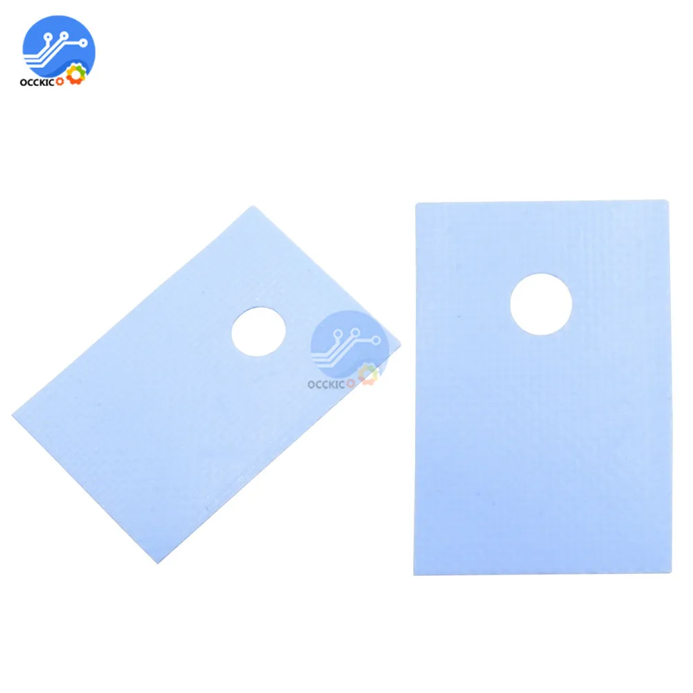 100PCS TO-220 แผ่นฉนวนซิลิโคนฮีทซิงค์ Shim สำหรับแล็ปท็อป CPU GPU ดี