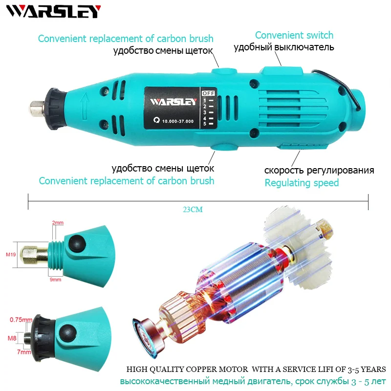 Engraver Electric Drill Dremel Mini Drill DIY Drill Grinder Engraving Pen Grinder Electric Rotary Tool Mini-mill Grinding 180W