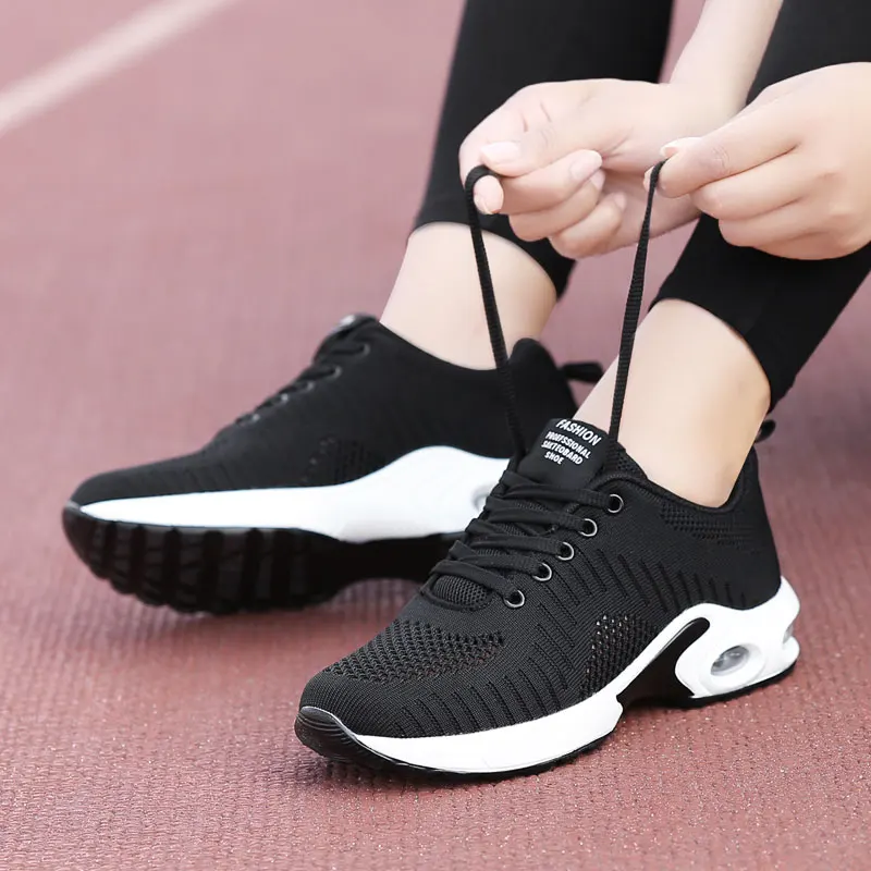 

Platform Ladies Sneakers Breathable Women Casual Running Shoes Woman Fashion Height Increasing Sport Plus Size 35-42