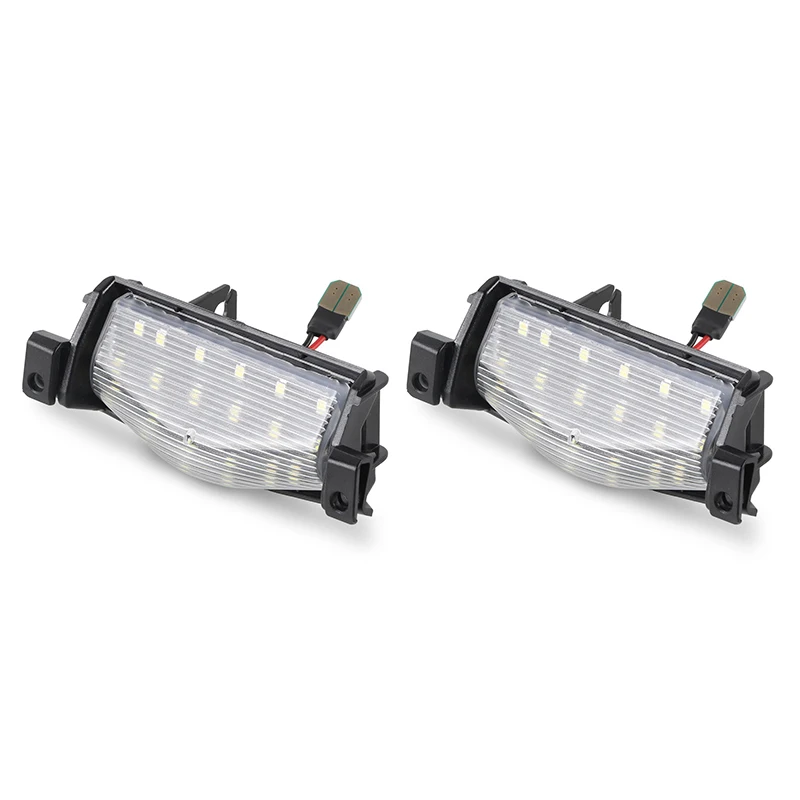 2Pcs Car LED License Plate Lights Rear Number Lamp For Mazda3 09-13 Mazda 2 11-13 Error Free Canbus 18smd White Auto Accessories