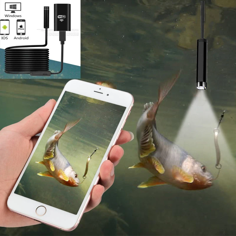 HD Wireless Find Fishing Fish Finder Gps Underwater Underwater Mobile Photo Video Camera Tools and Equipment