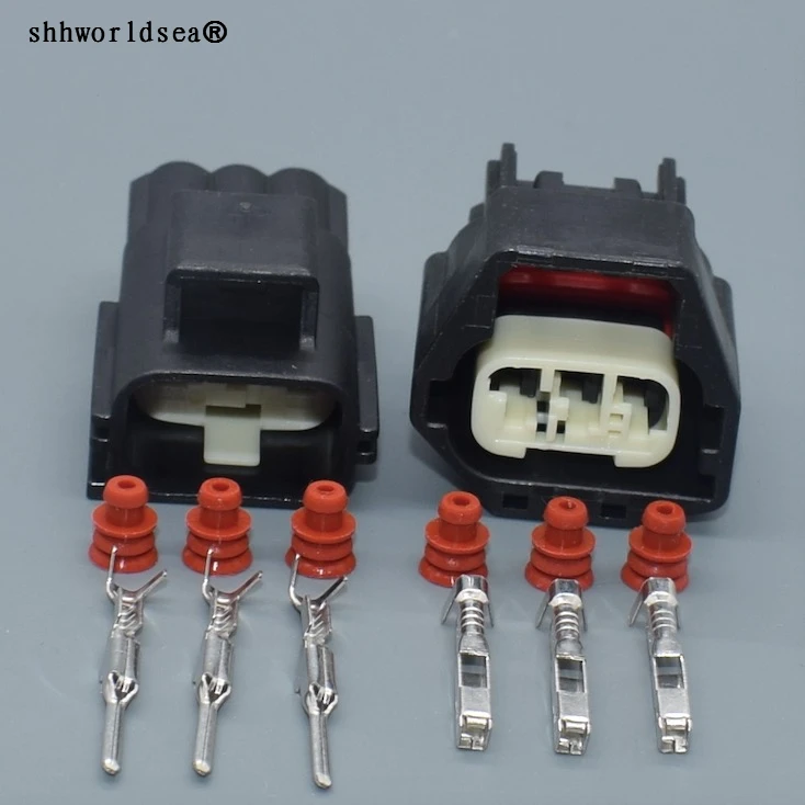 

shhworldsea 3pin 1.5mm male female Auto connector wiring harness sealed cable waterproof connector 7283-5541-30 7282-5541-30