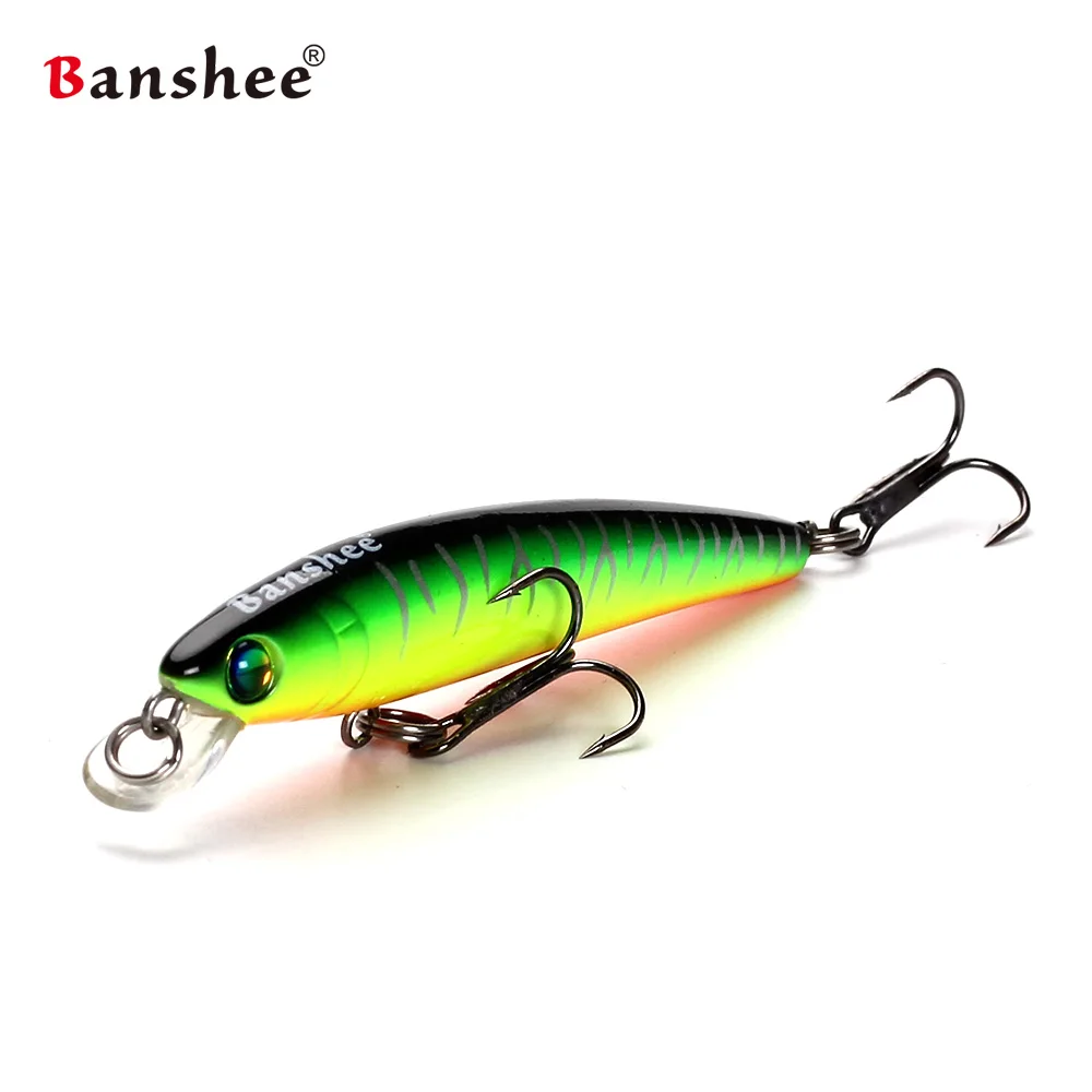 Banshee 70mm 4.5g GO-011 Wobbler Hard Artificail Bait Trout Bluegill Fishing Lure Slow Sinking Jerkbait Minnow