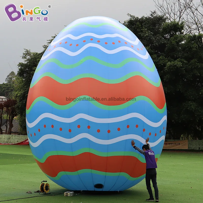 Holiday decorations 4.8x6 meters inflatable easter egg for sale / Giant egg  model balloon toys for display