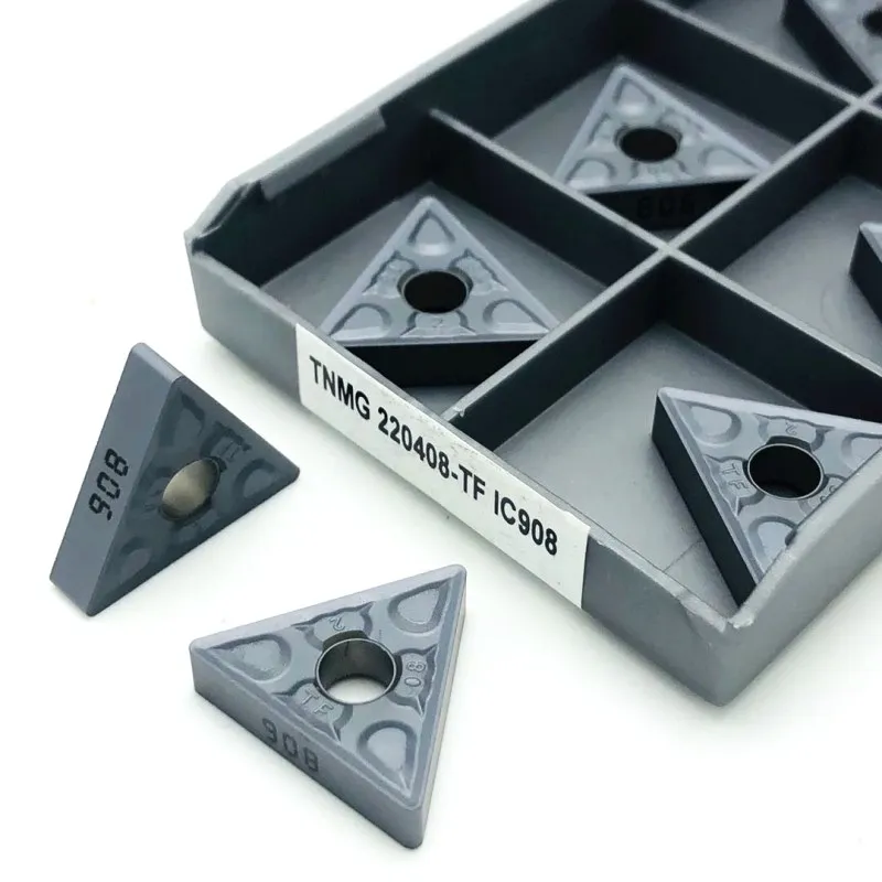 TNMG220404 TNMG220408 TF IC907 IC908 Bên Ngoài Dụng Cụ Xoay Carbide Dạng Tiện Bằng Máy CNC TNMG 220408 Dụng Cụ Cắt Biến Dạng