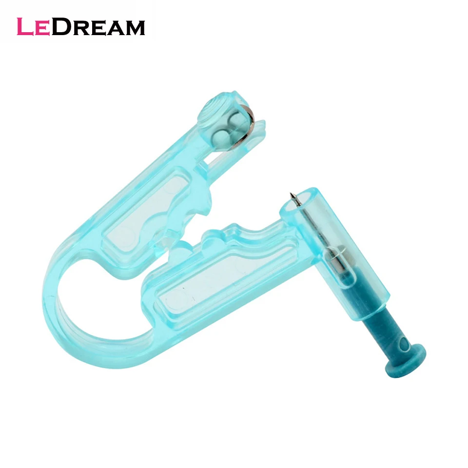 1 Set Disposable Sterile Body Nose Navel Ear Piercing Gun Stainless Steel Stud Alcohol Pad For Tattoo Ear Piercing Gun Tools Set