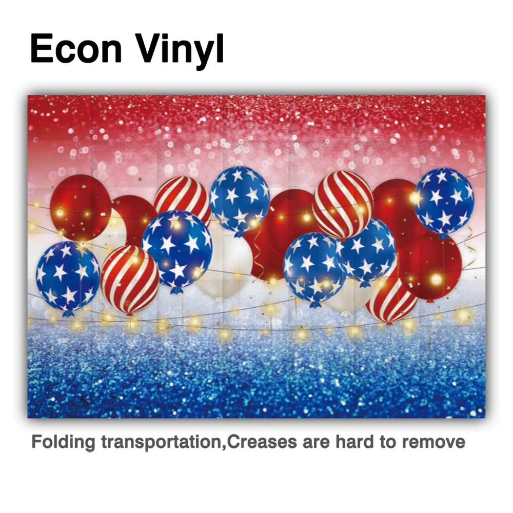 Funnytree День Независимости шар звезды праздник новорожденных баннер вечерние Юбилей Фон Photo Booth художественный тканевый фон