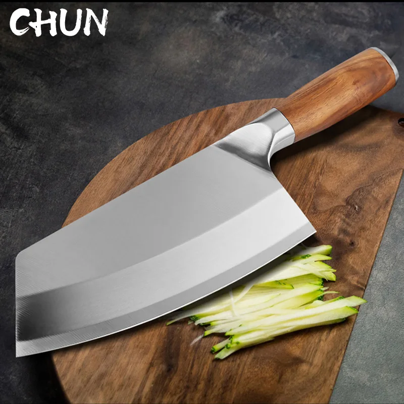 

8inch Chinese Chef Knife 40Cr13mov Stainless Steel Meat Vegetables Slicing Cleaver Kitchen Knife Cooking Knife Razor Sharp Blade