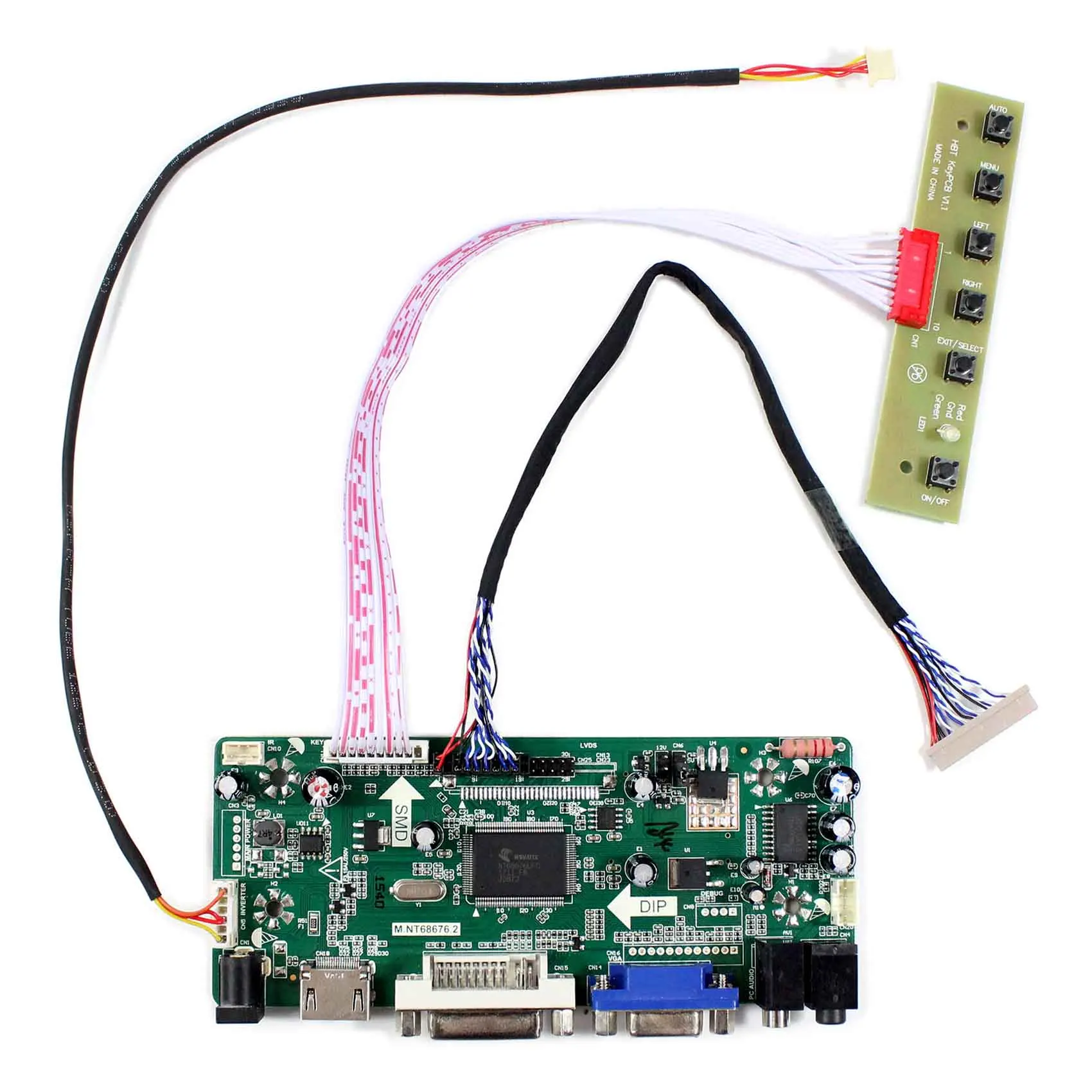 

Fit For G150XAN02.1 M.NT68676 1024x768 LCD HD MI DVI VGA LCD Controller Board