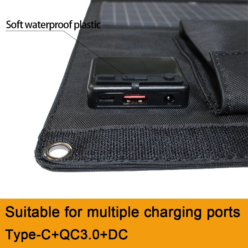 Pannello solare pieghevole 12v 18v monocristallino doppio usb portatile pieghevole pannelli solari caricabatterie per batteria del telefono