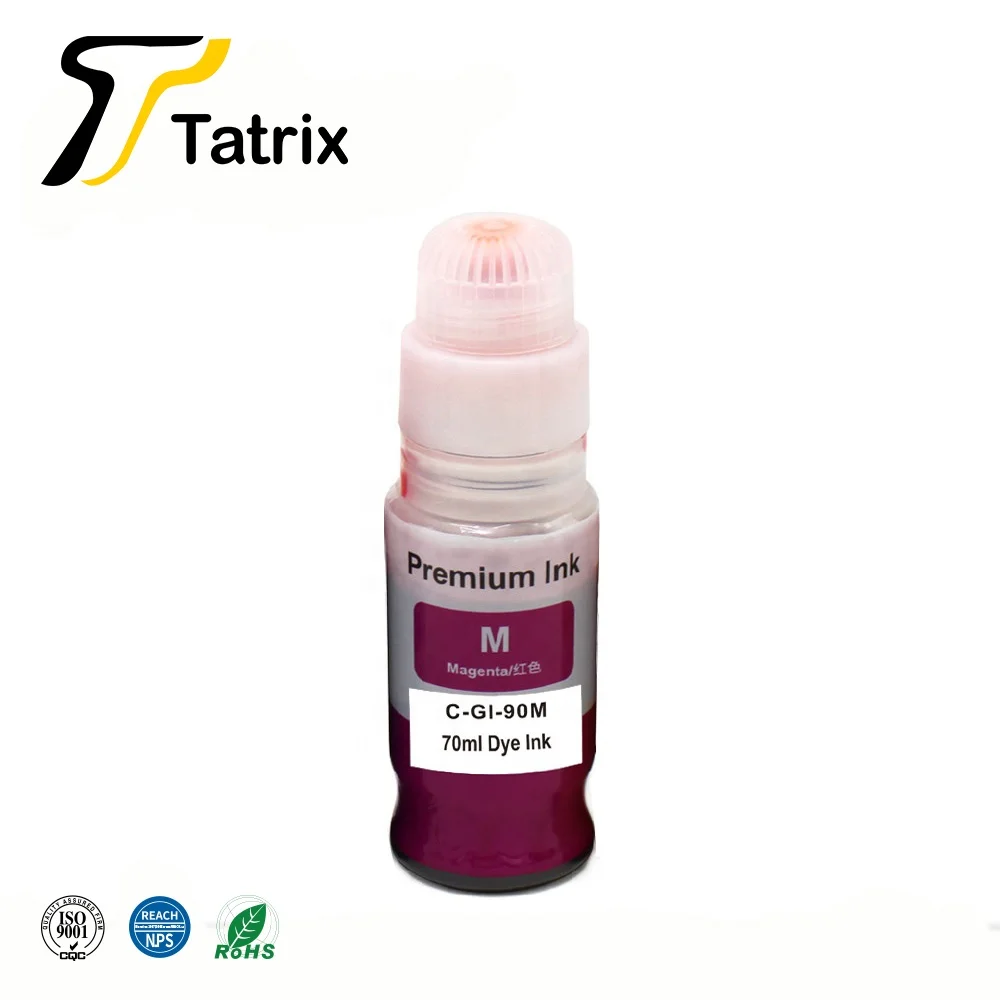 Tatrix GI-90 GI90 Compatible Water Based Bulk Bottle Refill Inkjet Ink for Canon PIXMA GM2090/GM2092/ G5090/G5092/G6090/G6091