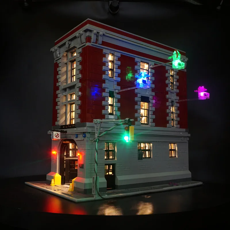 EASYLITE LED Light Set For 75827 Ghostbusters Firehouse Headquarters Blocks Bricks Only Lighting Kit Not Include Model