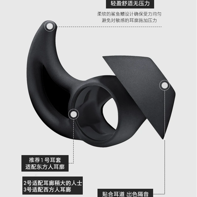 سماعات أذن من السيليكون جديدة ، سماعات رأس لاسلكية أصلية من Bos QC