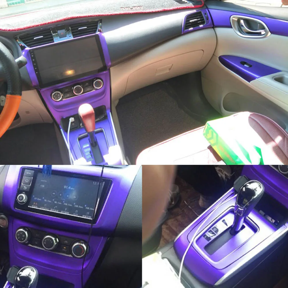 

3D/5D Carbon Fiber Stickers For NISSAN SYLPHY 2016-2019 Interior Central Control Panel Door Handle Decals Car Styling Accessorie
