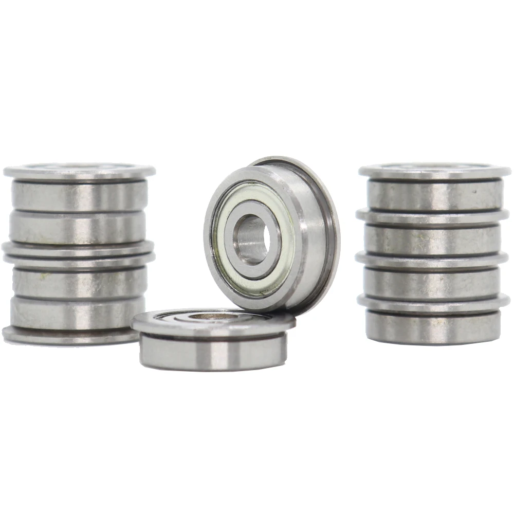 F625ZZ Flange Bearing 5x16x5 mm ABEC-1 ( 10 PCS ) Flanged F625 Z ZZ Ball Bearings