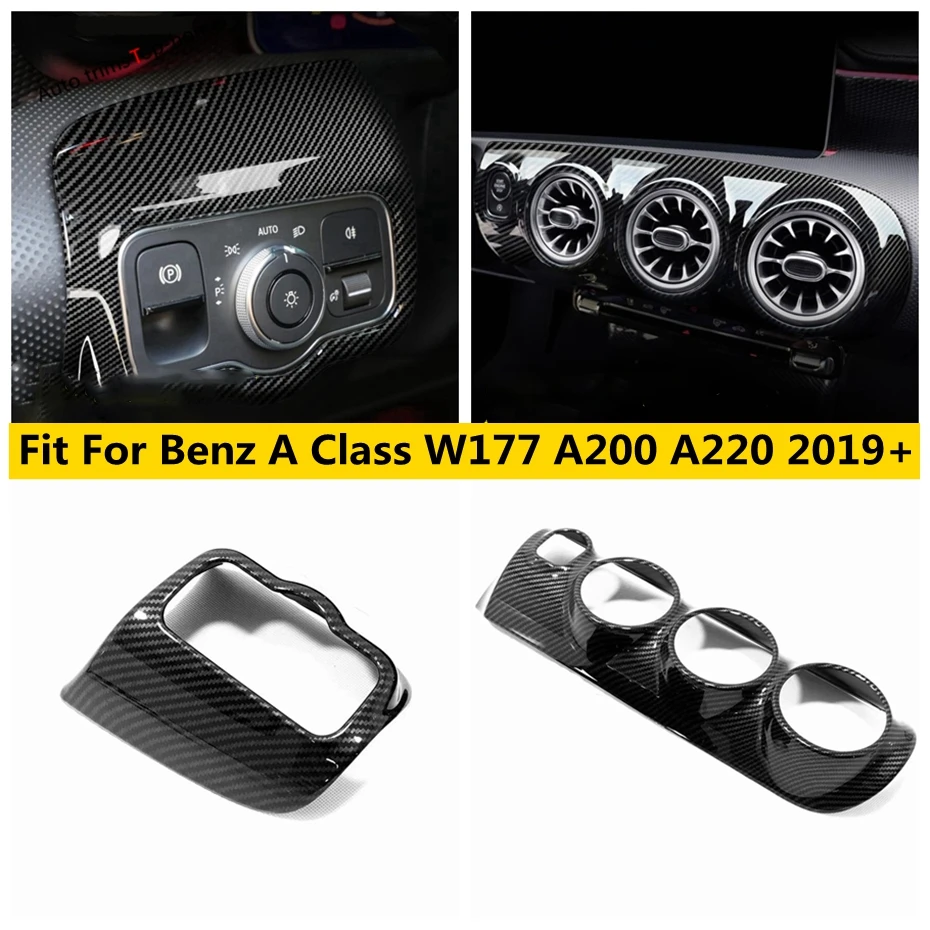 

Dashboard Air Conditioning Vent AC Outlet Head Light Lamp Cover Trim For Benz A Class W177 A200 A220 2019 - 2024 Car Accessories