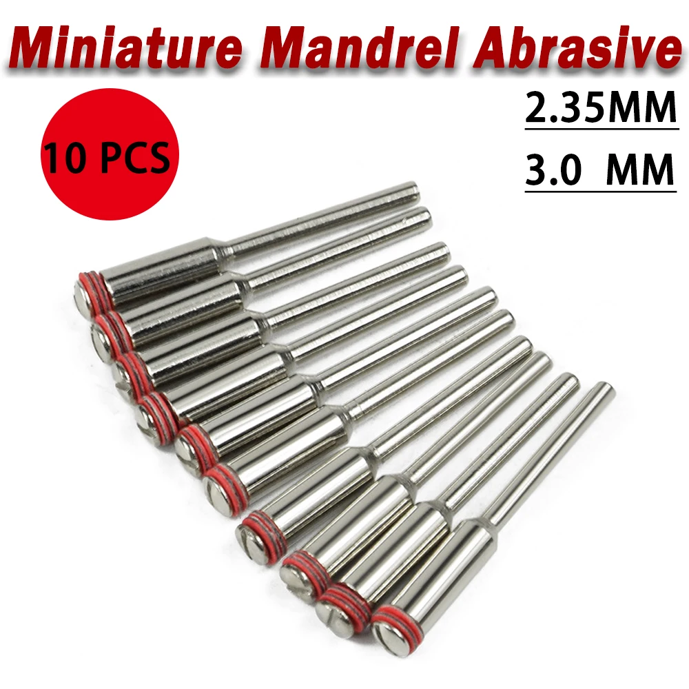 10pcs 2.35mm/3mm Miniature Mandrel Abrasive Dia Wheel Holder Power Rotary Tools Fixing Rod for Diamond Small Slice