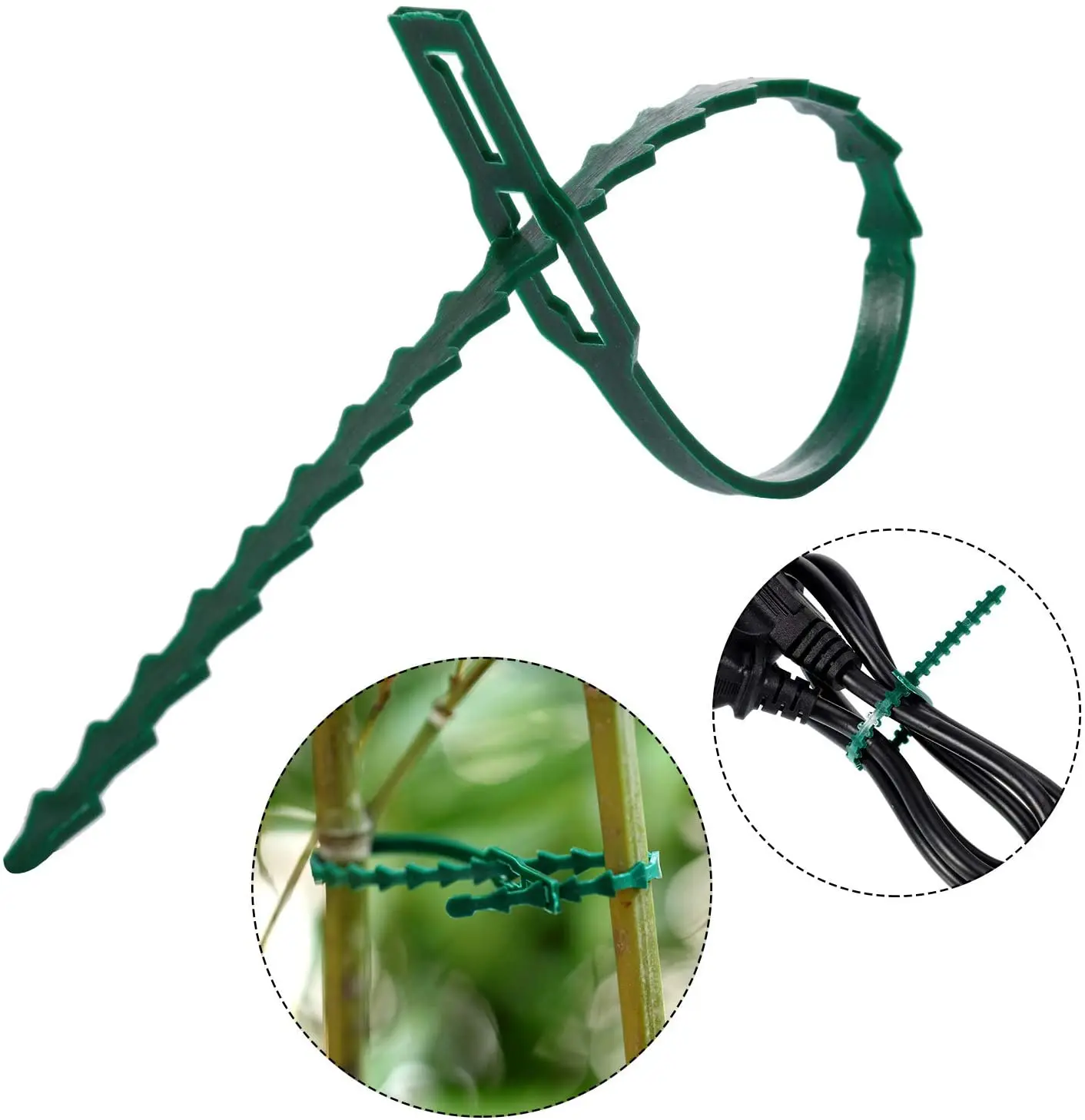 50 Pieces Adjustable Flexible Garden Plant Twist Ties Multi-Function Sturdy Plant Support Tree Shrub 13.5cm/ 22.5 cm