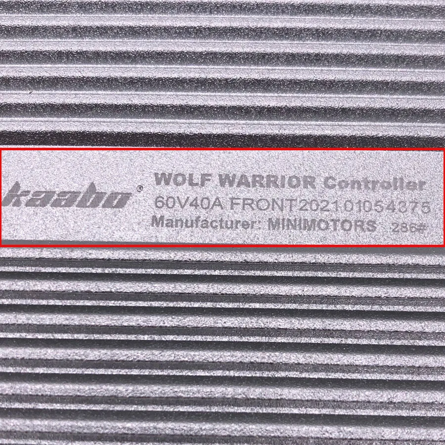 Controlador WW de alta calidad para patinete eléctrico Kaabo Wolf Warrior 11, 60V, 40a, versión minimalista, 60V40A