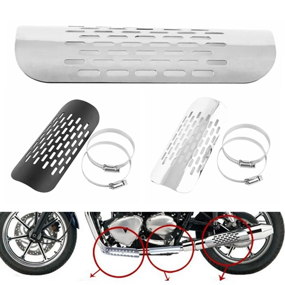 Heat Resistance Motorcycle Motorbike Exhaust Pipe Heat Shield Cover Guard Protector Accessories