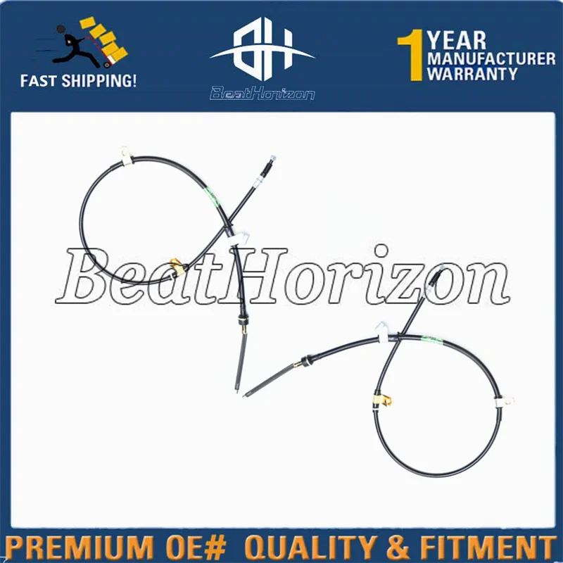 a pair Rear Brake Cable Handbrake Pull Line for Mitsubishi Pajero Montero V31 V32 V33 4WD MB520882 MB520883