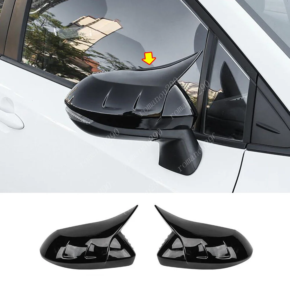 

Car Accessories Glossy Black Rearview Mirror Cover Trim For Toyota Corolla Hatchback 2019-2020