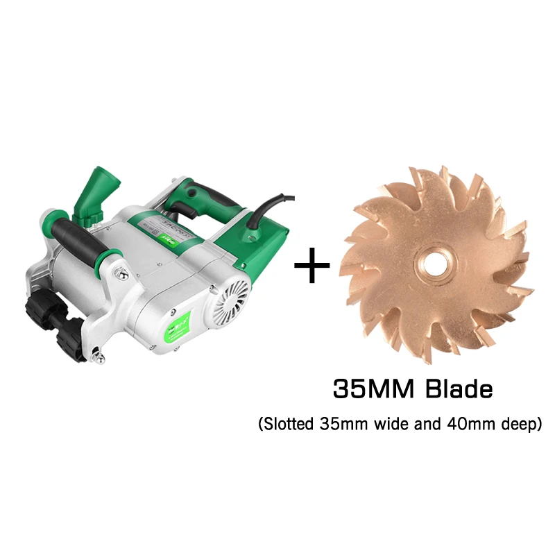 1100W Electric Wall Chaser Groove Cutting Machine Wall Slotting Machine Concrete Wall Cutting Machine 35MM/25MM