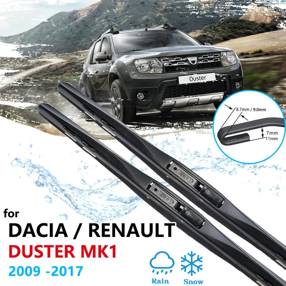 

Car Wiper Blade for Dacia Renault Duster MK1 2009~2017 Front Windscreen Wipers Accessories 2010 2011 2012 2013 2014 2015 2016