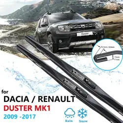 Car Wiper Blade for Dacia Renault Duster MK1 2009~2017 Front Windscreen Wipers Accessories 2010 2011 2012 2013 2014 2015  2016