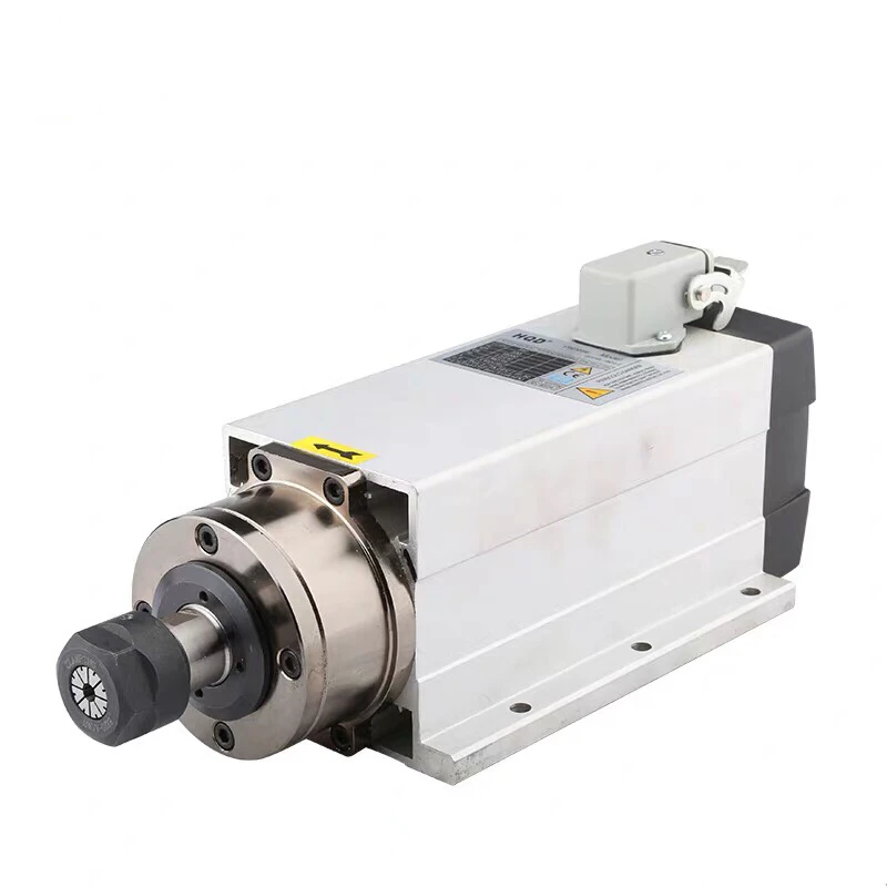 

Flange spindle motor 1.5KW 220v/380v ER20 SQUARE AIR COOLED SPINDLE MOTOR for wood engraving