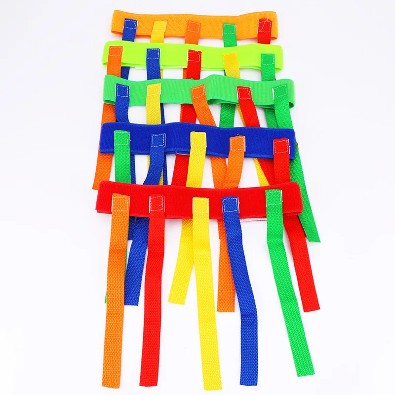 5 10pcs/set Baby Toy For Children Funny Game Toy Belt For Kindergarten Kids Catching Tail Training Equipment Teamwork Game Toys