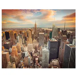 Paesaggio della città dipinto dai numeri New York su tela kit fai-da-te per adulti pittura acrilica disegno disegno colorazione per numero Decor