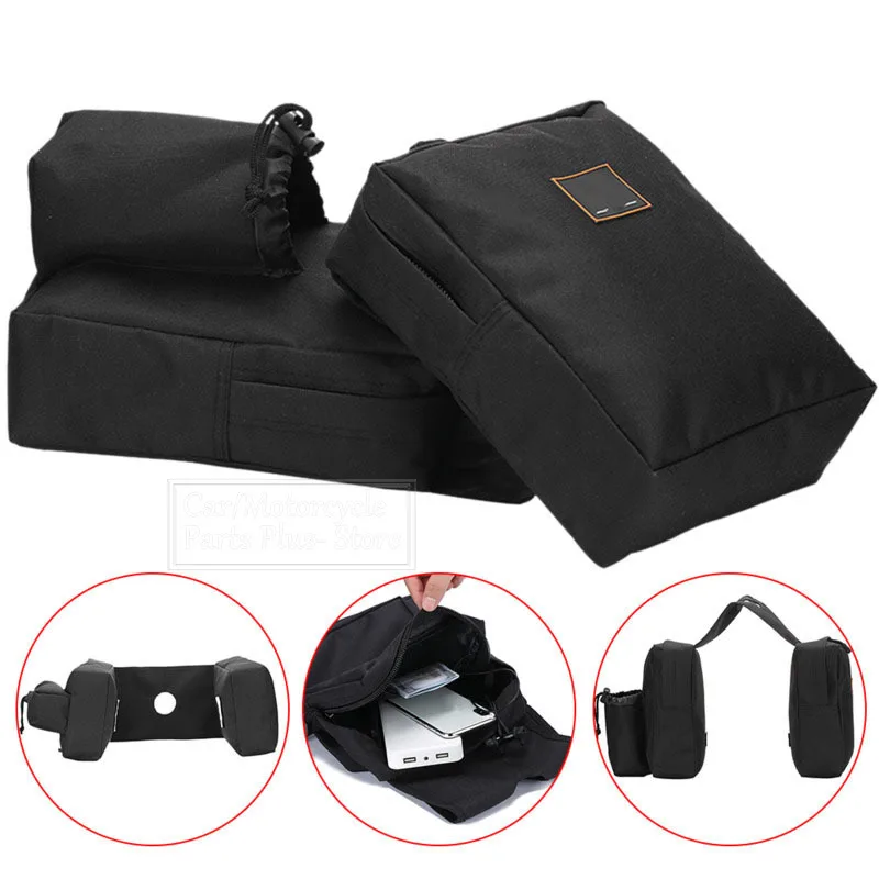 Motorcycle Cargo Pocket Fuel Tank 600D Oxford Cloth Storage Saddle Waterproof Bag ATV UTV Snow Motorcycle Saddlebags