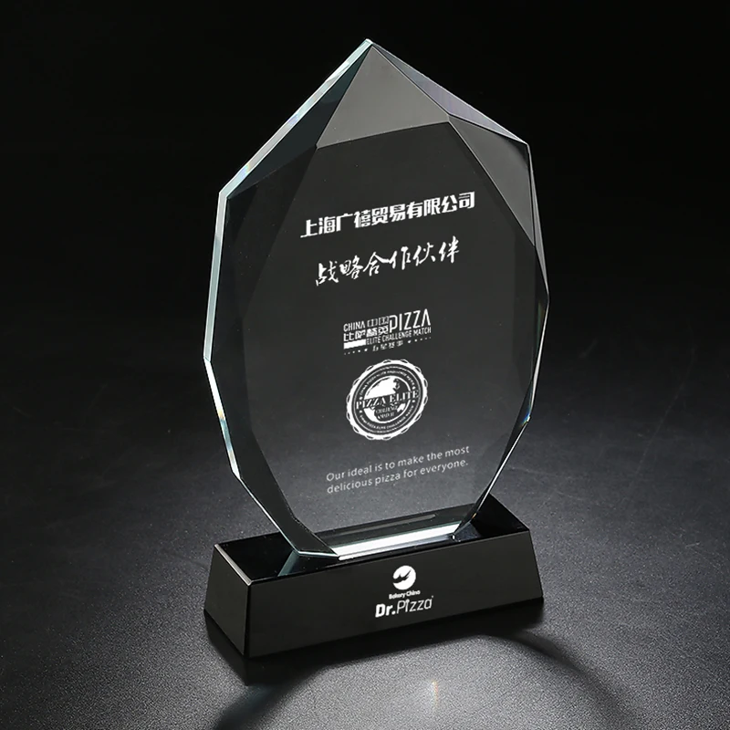Crystal Trophy Movie and TV Stars Awards Matches Champions Awards Cup Free Custom Engraving of LOGO Text Home Decoration